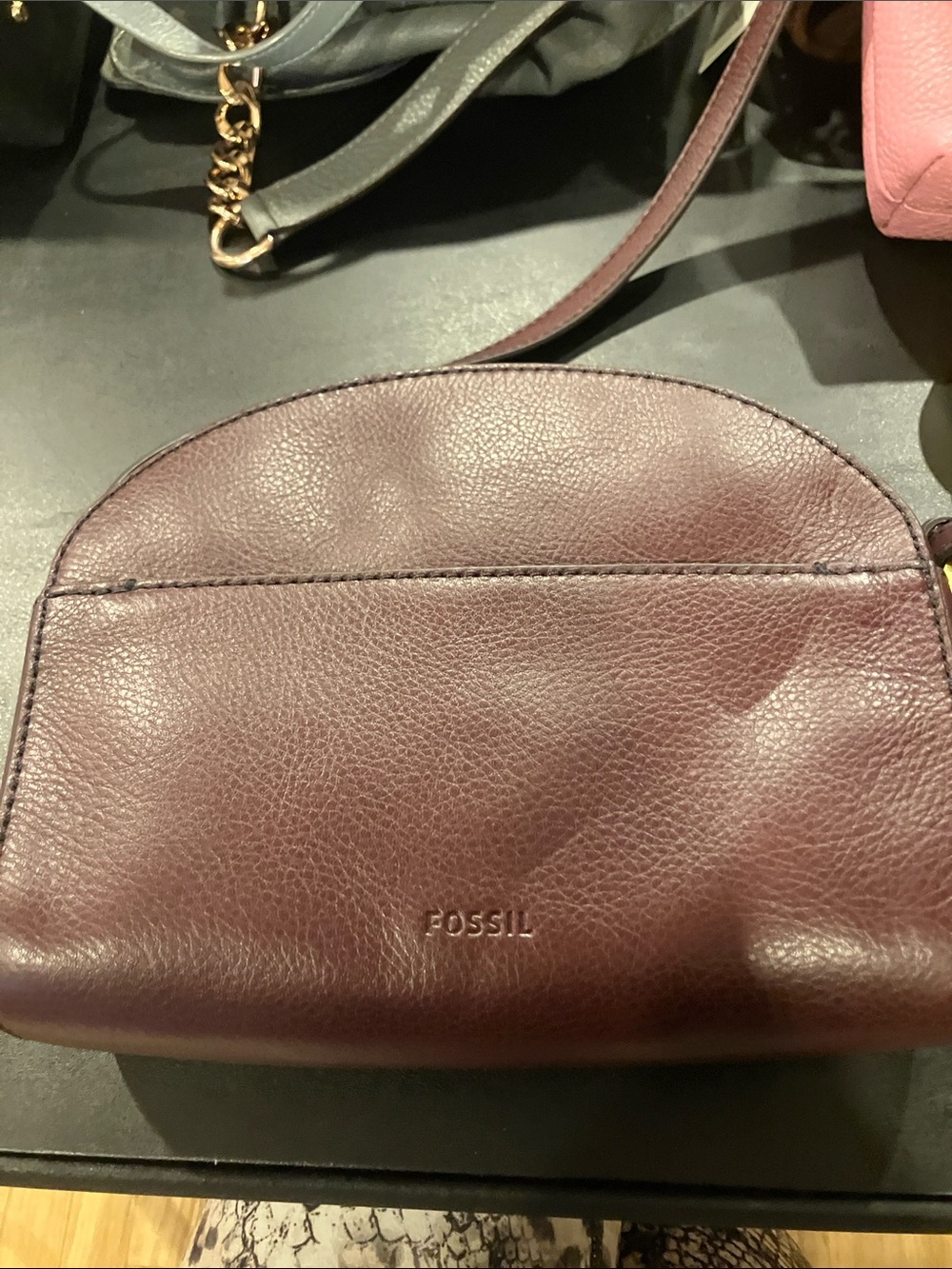 Fossil Women's Crossbody Bag in Burgundy